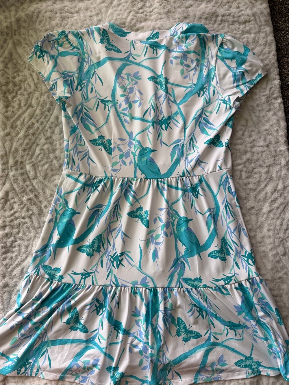 Jude Connally Women’s Ginger Dress Birds & Butterflies White Size S Whimsical - Picture 11 of 12